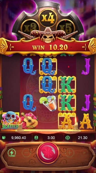 Wild Bandito — множитель ×4, WIN 10.20 в базовой игре