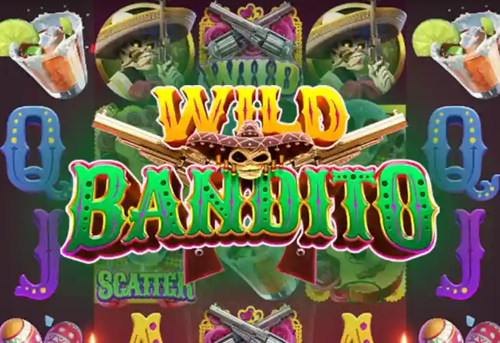 Wild Bandito — символы на барабанах: бандит, гитара, текила, маракасы, scatter
